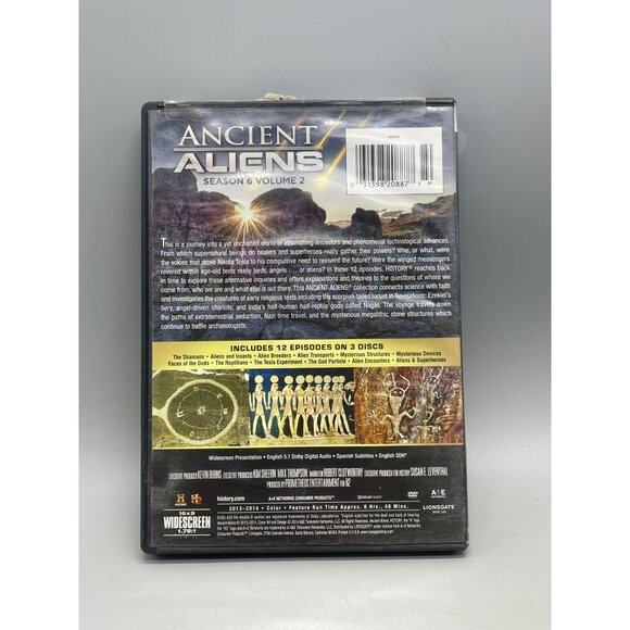 Ancient Aliens DVD Season 6 Volume 2 History Channel Widescreen 2013-14 READ - Picture 2 of 10